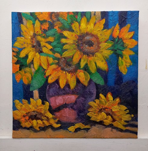 Dipinto quadro girasoli - dipinto,