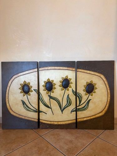 Set quadri girasoli 75x40 - set,