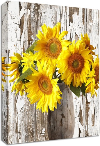 Quadro tela girasoli in - su,